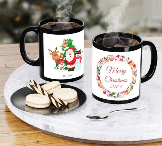 Discover Christmas Gift Accent Mug, Festive 2024 Holiday Mug