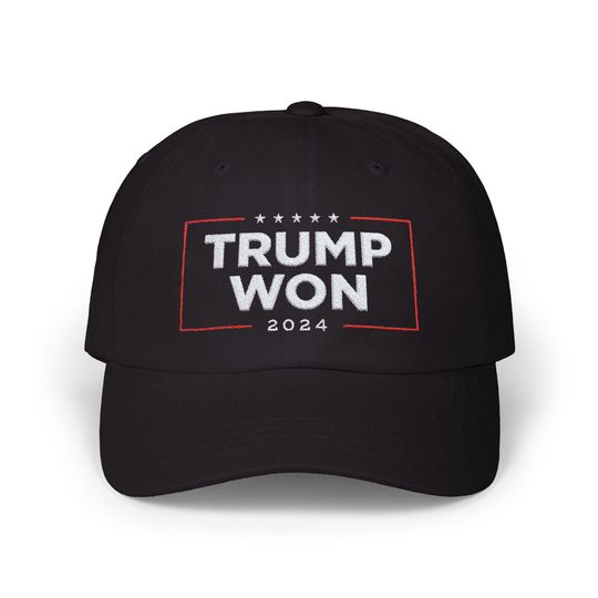 Discover Trump Won 2024 Hat - Patriotic USA Election Cap