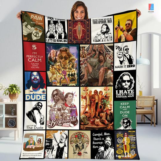 Discover The Big Lebowski Fleece Blanket, The Dude Blanket, Jeffrey Lebowski Blanket