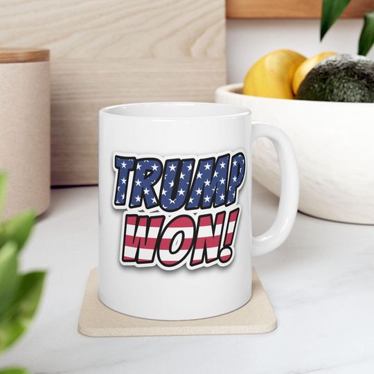 Discover TRUMP COFFEE Mug | White Ceramic Coffee Mug
