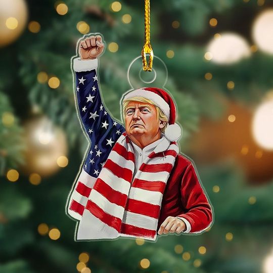 Discover Trump Christmas 2024 Ornament, Donald Trump MAGA Christmas