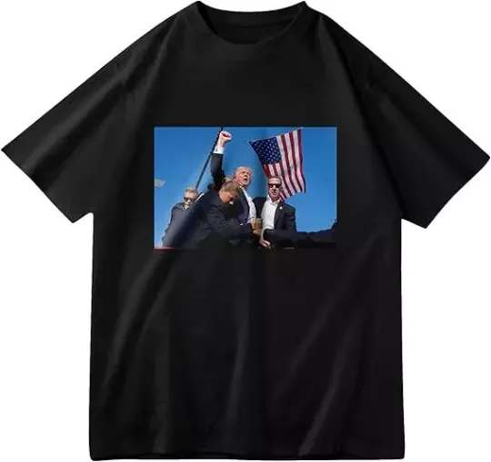 Discover Trump 2024 Election Shot Won't Be Stopped Trump T-Shirt