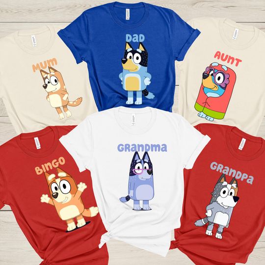 Discover Custom BlueyDad Family Matching Shirt