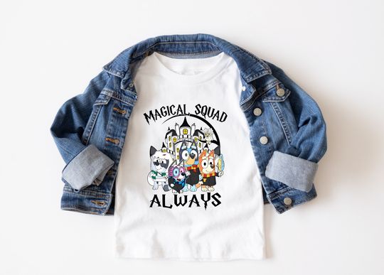 Discover Magical Squad Blue Dog Party Shirt for Friends