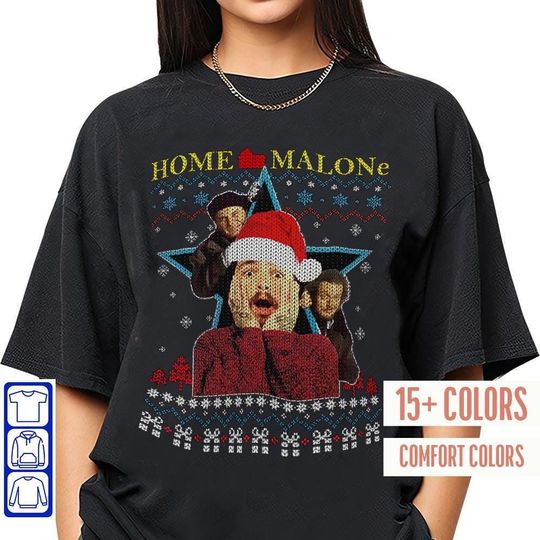 Discover Home Malone Christmas Parody Shirt