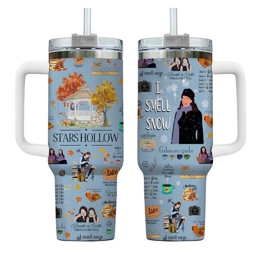 Discover Gilmore Girls Tumbler 40 oz, Star Hollow Gilmore Girls Tumbler