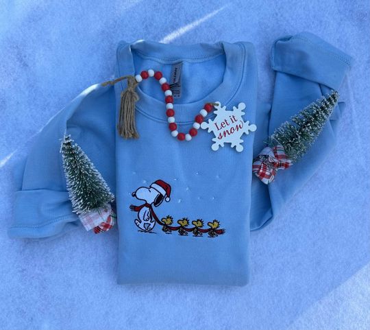 Discover Embroidered Christmas Sweatshirt | Festive Holiday Apparel | Family Christmas Sweaters
