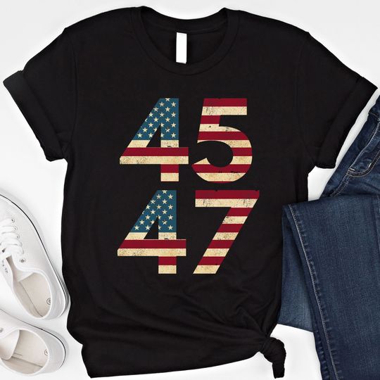 Discover 45 47 Shirt Trump 2024 Vintage T-Shirt I'll Be Back Sweatshirt