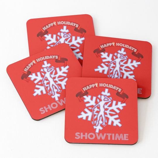 Discover Showtime Happy Holidays Coasters