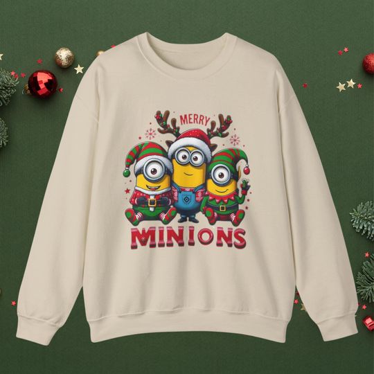 Discover Cute Minion Christmas T-Shirt for Holiday Season