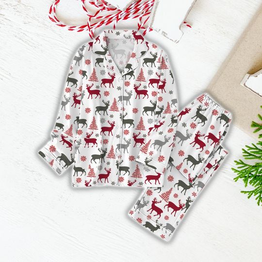 Discover Christmas Deer Pajama Set - Matching Family Christmas PJs