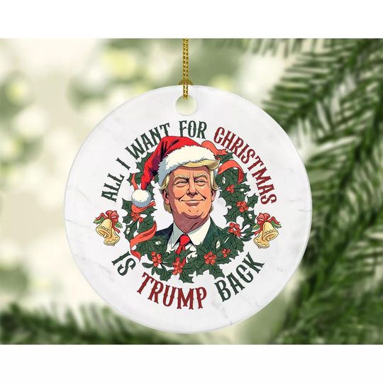 Discover Trump 47th President Ceramic Ornament, Stand with Trump Ornament