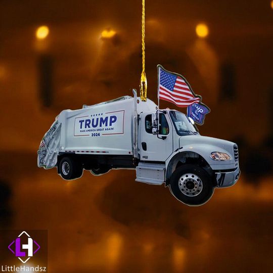 Discover Cleaning Up America - Trump Ornament, President Trump Christmas