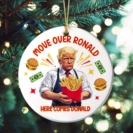 Discover Personalized Ceramic Christmas Ornament - Move Over Ronald