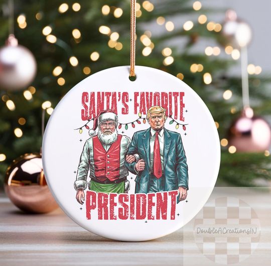 Discover Funny Trump 2024 Ornament: Presidential Humor