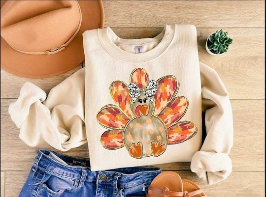 Discover Thanksgiving Turkey Family Sweatshirt