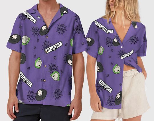 Discover Beetlejuice Hawaiian Shirt, Halloween Trendy Hawaiians