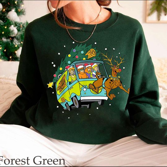 Discover Christmas Scooby Doo Mystery Machine Reindeer Gang Sweatshirt, Christmas Gifts