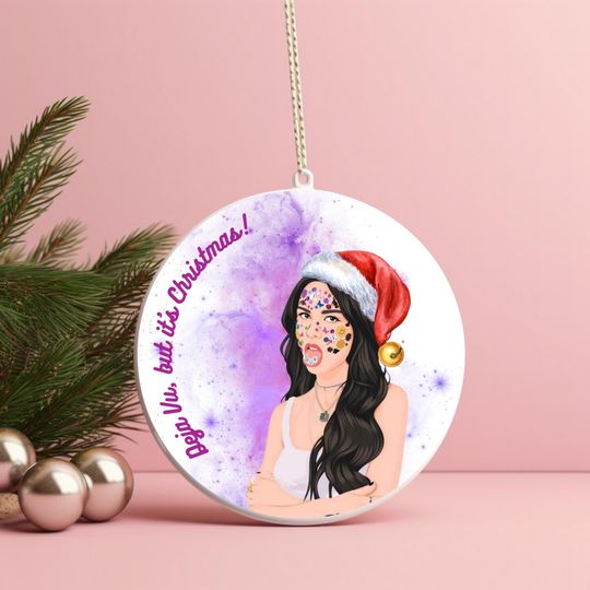 Discover Custom Olivia Rodrigo Ceramic Ornament | Perfect Xmas 2024 Gift for Friend