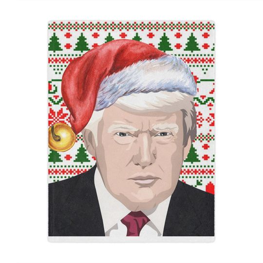 Discover Festive Microfiber Blanket | Holiday Gift, Fleece Blanket