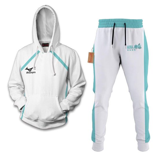Discover Aoba Johsai High Hoodie And Jogger Set Anime Costume