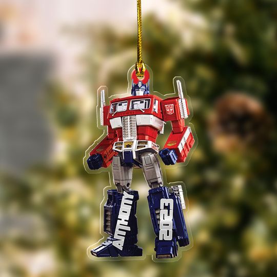 Discover Custom Transformers Christmas Ornament, Optimus Prime Autobots Ornaments