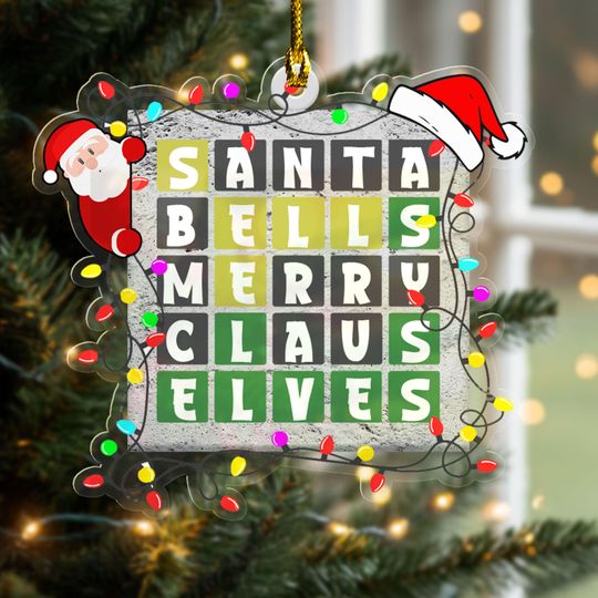 Discover Wordle Christmas Ornament Keepsake Gift