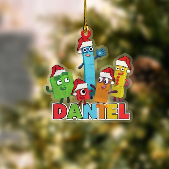 Discover Personalized Numberblocks Christmas Ornament, Number Blocks Characters