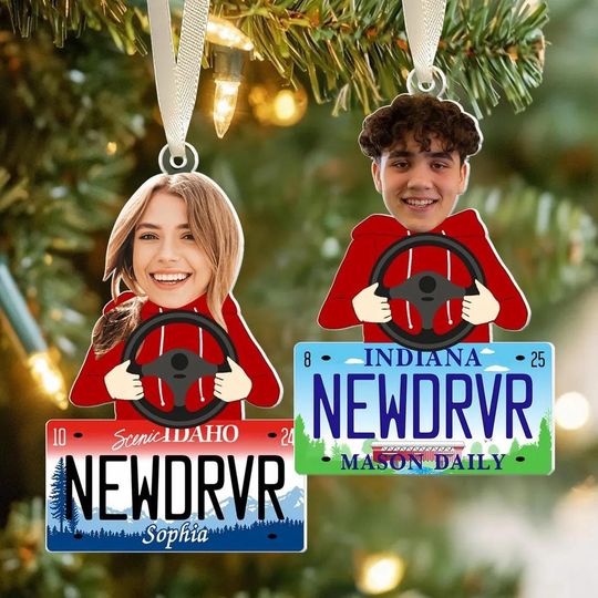 Discover Personalized New Driver Ornament 2024, Drivers License Ornament, Funny Gift for New Driver