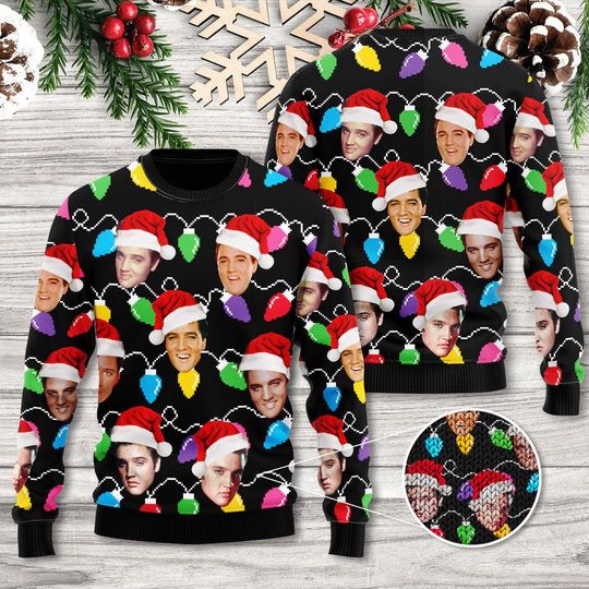 Discover Elvis Presley 3D Ugly Sweater A Cool Way To Celebrate The Season – Xmas Sweaters