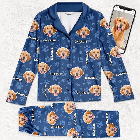 Discover Custom Photo Cat Rules The World - Dog & Cat Personalized Custom Face Photo Pajamas Set