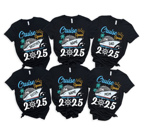 Discover Custom Cruise Squad 2025 T-Shirt