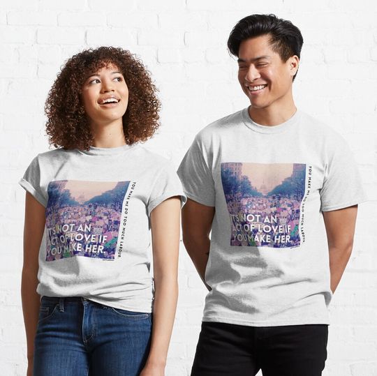Discover You Make Me Do Too Much Labor Lyric Album Art Design Paris Paloma Classic T-Shirt