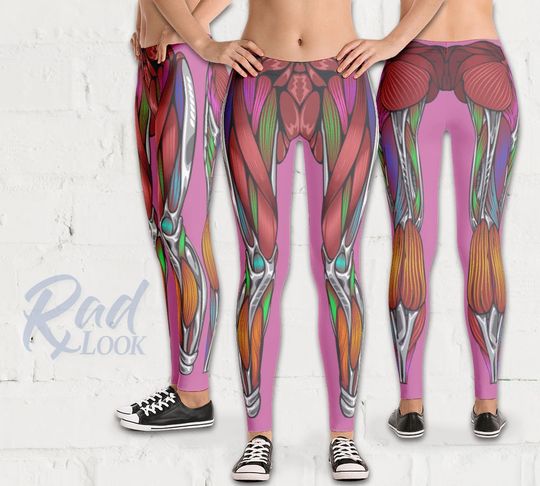 Discover MRI Cat Scan Muscle Leggings - Yoga Pants - Active Leggings - Workout Pants