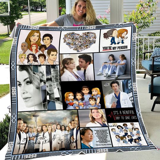 Discover Greys Anatomy Blankets Greys Anatomy TV Series Fleece Sherpa Blankets