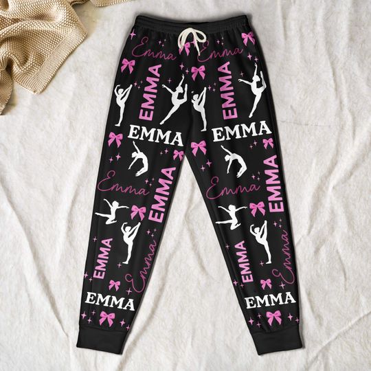Discover Dancing Girl Custom Name - Personalized Sweatpants