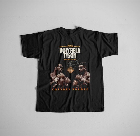 Discover Tyson Vs Holyfield 90s Vintage Style shirt
