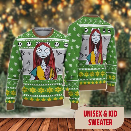 Discover Nightmare Before Christmas Ugly Sweater, Sally and Jack