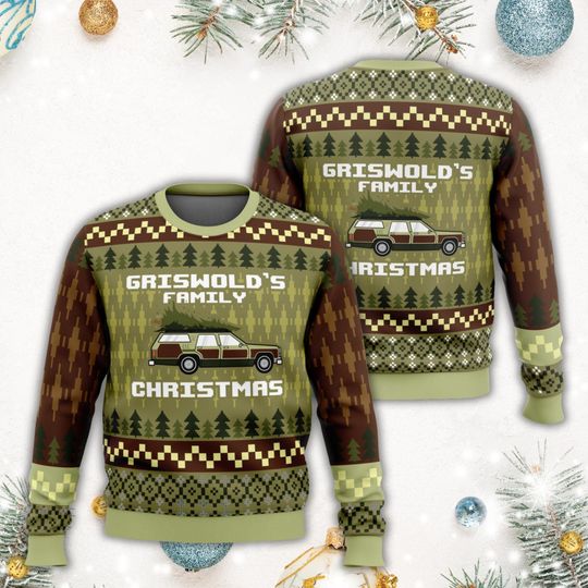 Discover Griswold Family Xmas Sweater, National Lampoon Ugly Sweater