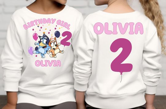 Discover Custom Birthday Girl Long Sleeve T-Shirt