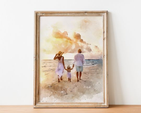 Discover Watercolor painting from photo, custom portraits