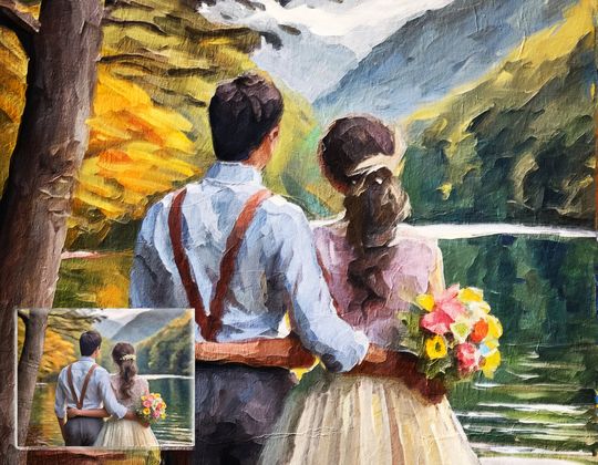 Discover custom painting portrait From Photo