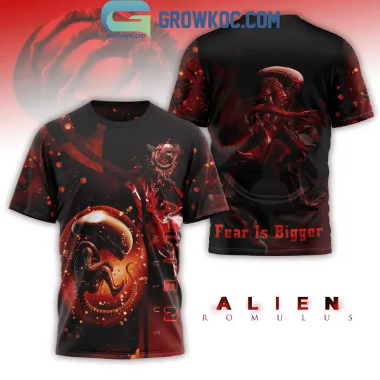 Discover Alien Romulus Movie 2024 Fear Is Bigger 3D T-Shirt