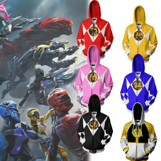 Discover Samurai Sentai Shinkenger Rangers Costume Superhero Cosplay Halloween Zip Hoodie