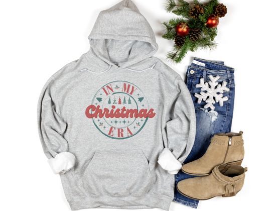 Discover In My Christmas Era Hoodie - Women's Trendy Christmas Hoodie