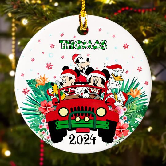 Discover Personalized Funny Mouse Christmas Ornament