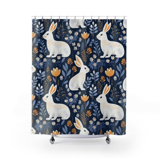 Discover Forest Winter, Winter Blue Shower Curtain, Christmas Decor