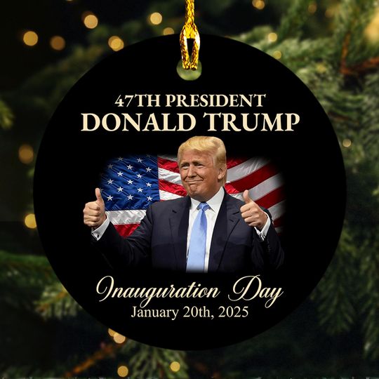Discover 47th President Trump Inauguration Day Ornament