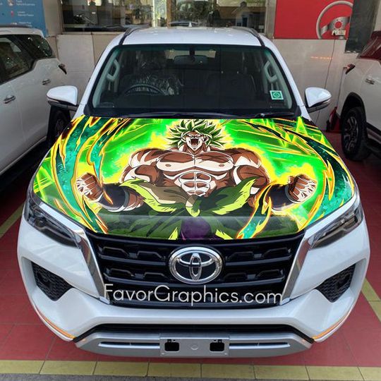 Discover Broly Super Saiyan Dragon Ball Car Hood Cover, Dragon Ball Z Auto Hood Cover