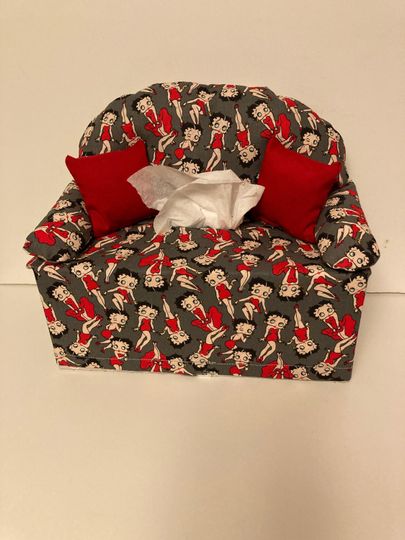 Discover Betty Boop Sofa Couch Tissue Box Cover